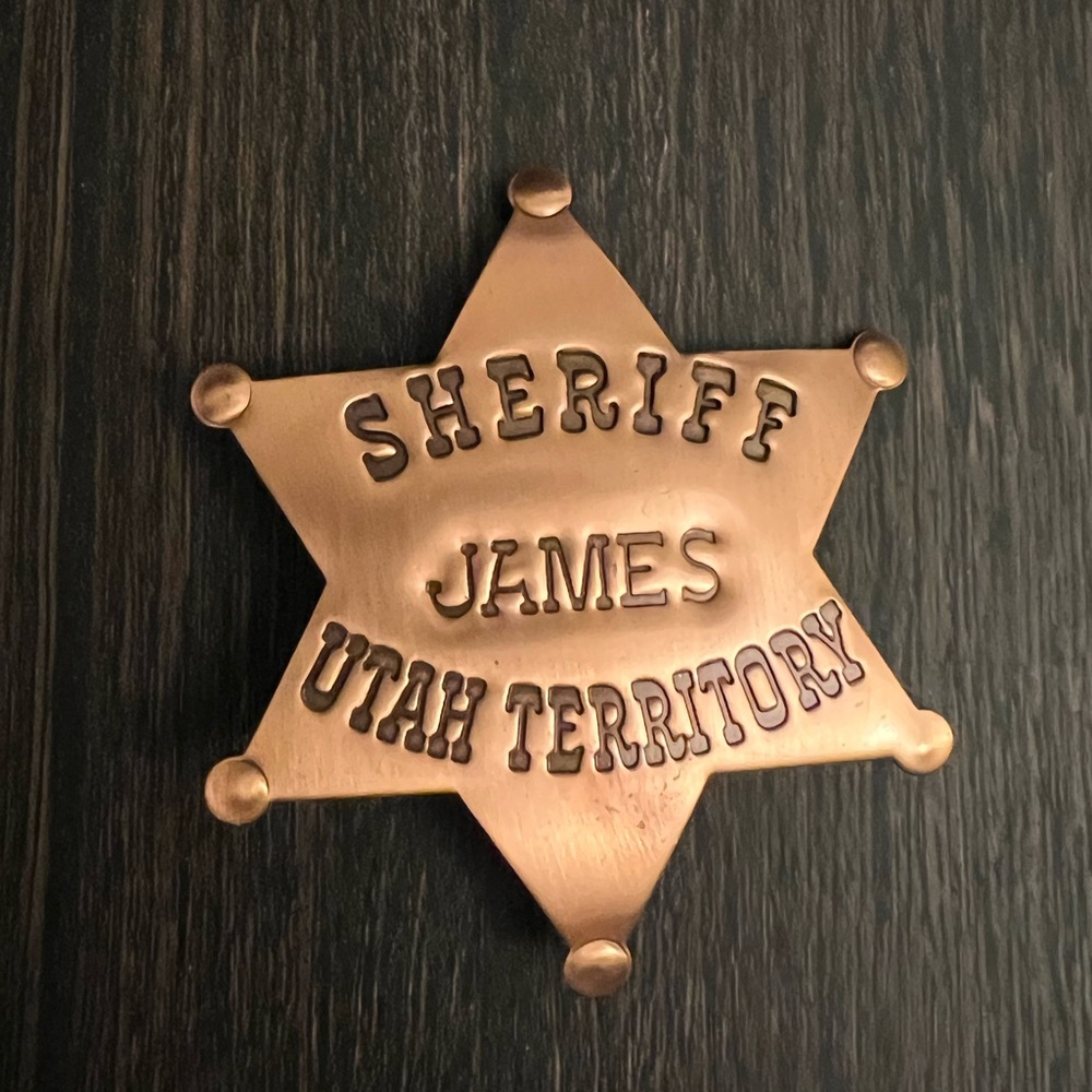 ⭐️3/$15 Sheriff James Pin Territory Utah